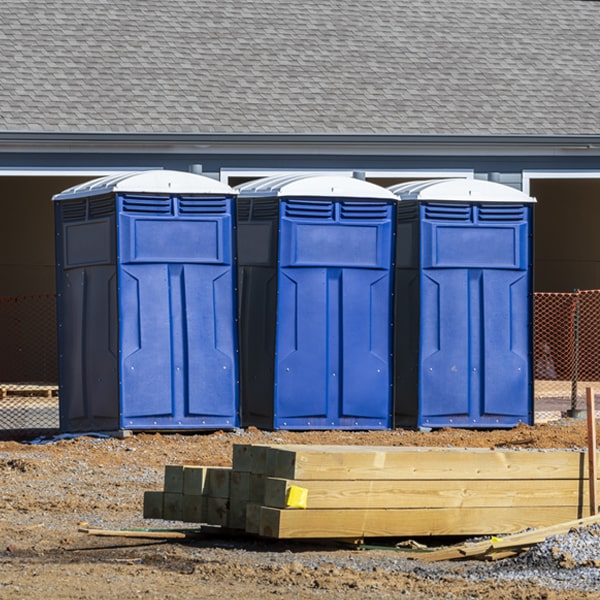 how can i report damages or issues with the porta potties during my rental period in Sugar Creek OH